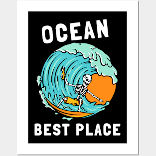 ocean best place Posters and Art